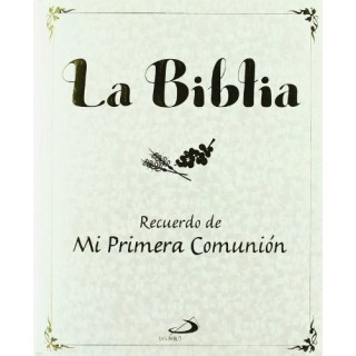 La Biblia Recuerdo De Mi Primera Comunión